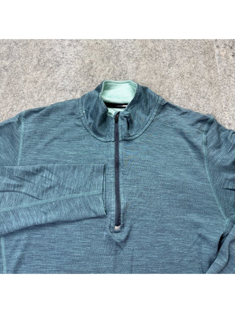 Nike DRI-FIT Element 1/4 Zip Running Pullover Men L Blue Long Sleeve Shirt